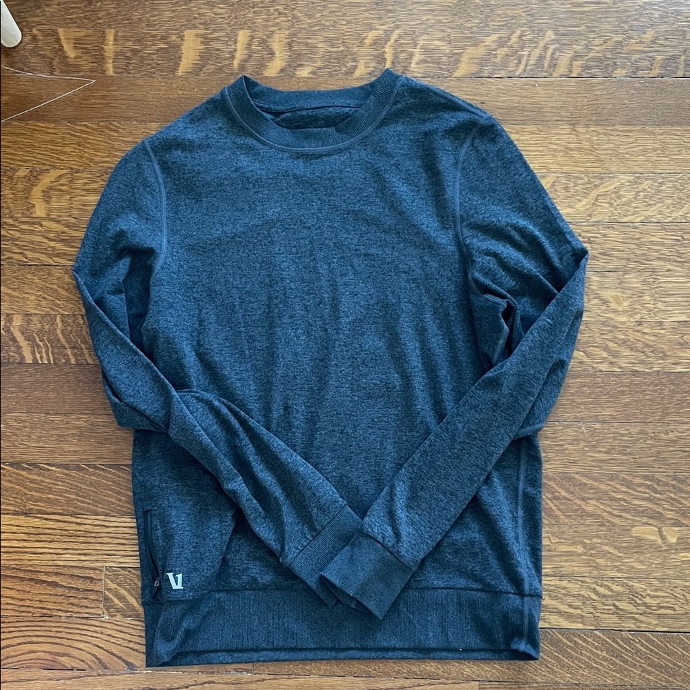 Vuori Long Sleeve Crew Neck Shirt - Charcoal/Heather